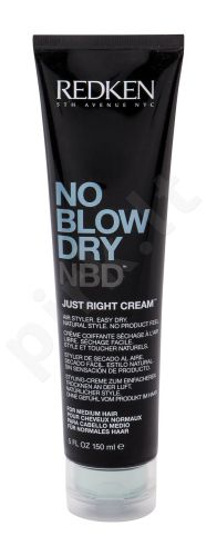 Redken No Blow Dry, Just Right Cream, plaukų kremas moterims, 150ml