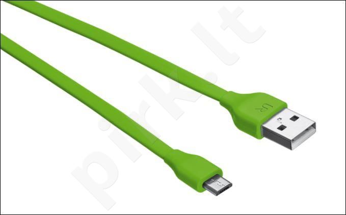 Flat Micro-USB Cable 1m - lime