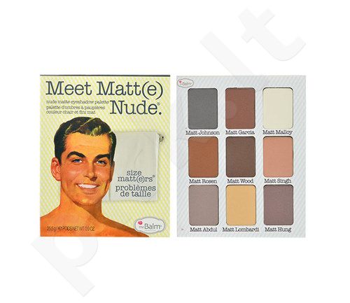 TheBalm Meet Matt(e) Nude, Eyeshadow Palette, akių šešėliai moterims, 25,5g