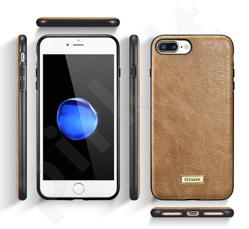 Fashionable leather back cover case, brown (iPhone 7 Plus/ 8 Plus)