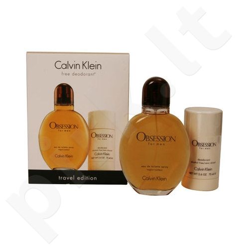 Calvin Klein Obsession rinkinys vyrams, (EDT 200ml + 75ml pieštukinis  dezodorantas) - Pirk.lt parduotuvė