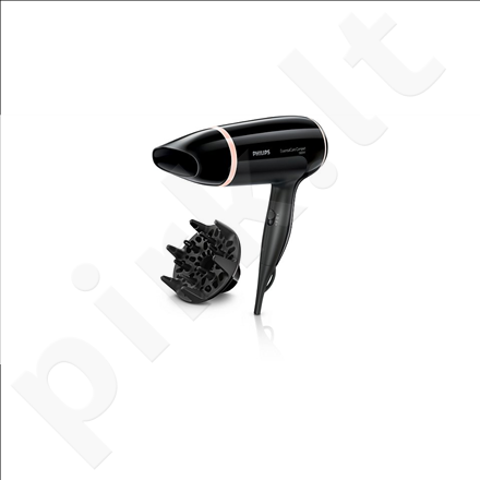 PHILIPS BHD004/00 Hair Dryer, 1800W, 3 flexible settings, Cool Shot, Diffuser, 1.8m cord