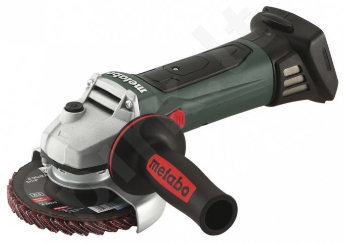 Kampinis šlifuoklis Metabo W 18 LTX 125 Inox korpusas
