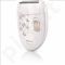 PHILIPS HP6423/00 Satinelle  Epilator, 2 speed, Legs & body with shaving head, Deep White with Pink Rose graphics