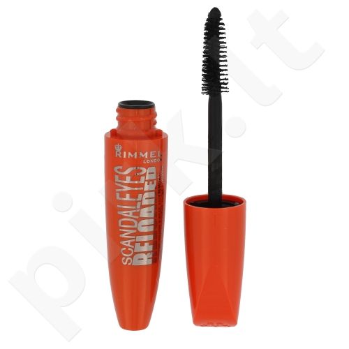 Rimmel London Scandal Eyes, Reloaded, blakstienų tušas moterims, 12ml, (001 Black)