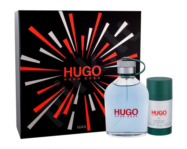 HUGO BOSS Hugo Man, rinkinys tualetinis vanduo vyrams, (EDT 200 ml + pieštukinis dezodorantas 75 ml)