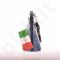 MADE IN ITALY Postino 019  žydra itališka rankinė iš natūralios odos