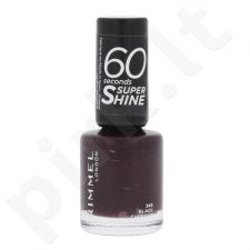 Rimmel London 60 Seconds, Super Shine, nagų lakas moterims, 8ml, (345 Black Cherries)