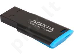 Atmintukas Adata Flash Drive UV140, 64GB, USB 3.1, juodai mėlynas