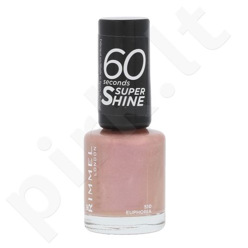 Rimmel London 60 Seconds, Super Shine, nagų lakas moterims, 8ml, (510 Euphoria)