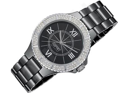 Esprit EL101322F06 Pure Black moteriškas laikrodis