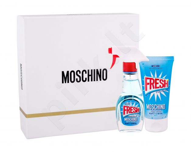 Moschino Fresh Couture, rinkinys tualetinis vanduo moterims, (EDT 30 ml + kūno pienelis 50 ml)