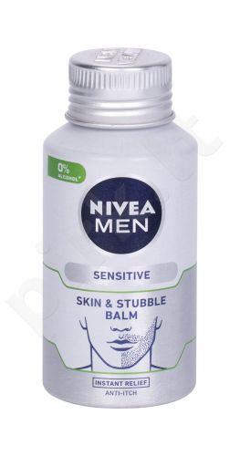 Nivea Men Sensitive, Skin & Stubble, balzamas po skutimosi vyrams, 125ml