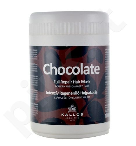Kallos Cosmetics Chocolate, plaukų kaukė moterims, 1000ml