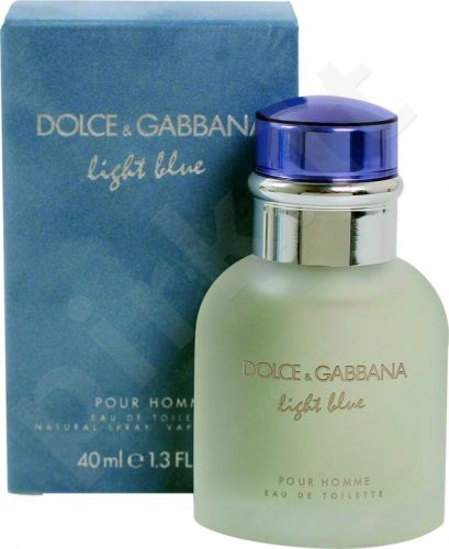 Dolce&Gabbana Light Blue Pour Homme, tualetinis vanduo vyrams, 40ml