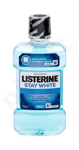 Listerine Mouthwash, Stay White, burnos skalavimo skytis moterims ir vyrams, 250ml