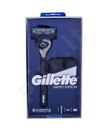 Gillette Chill, Fusion Proshield, rinkinys skutimosi peiliukai vyrams, (Shaver with 1 Head 1 pc + Shaver Stand 1 pc)