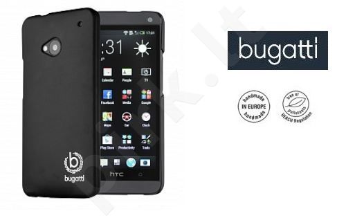 HTC One M7 dėklas Bugatti juodas