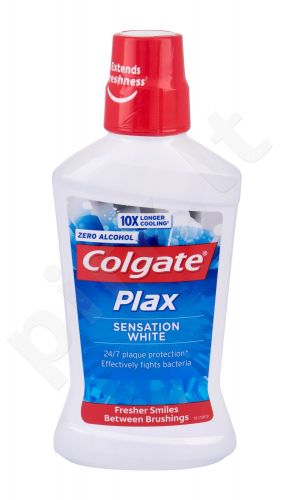 Colgate Plax, Sensation White, burnos skalavimo skytis moterims ir vyrams, 500ml