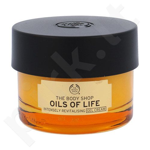 The Body Shop Oils Of Life, Intensely Revitalising Gel Cream, veido želė moterims, 50ml