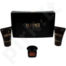 Versace Crystal Noir, rinkinys tualetinis vanduo moterims, (EDT 5ml + 25ml kūno losjonas + 25ml dušo želė)