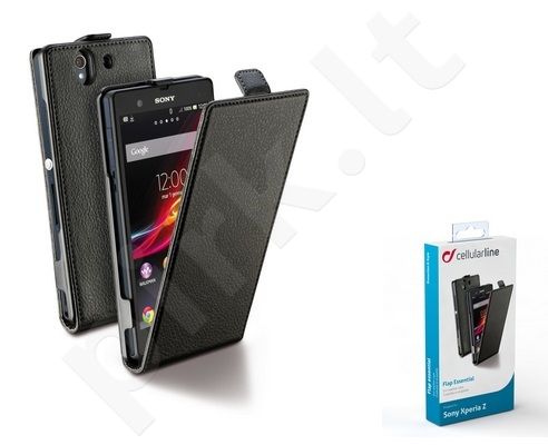Sony Xperia Z dėklas FLAP ESSEN Cellular juodas