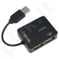 Šakotuvas LogiLink USB 4 portai ''Smile'' juodas