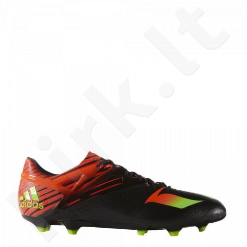 adidas MESSI 15.1 FG - Mens Soccer Shoes - Firm Ground - Core Black/Solar  Green/Solar Red