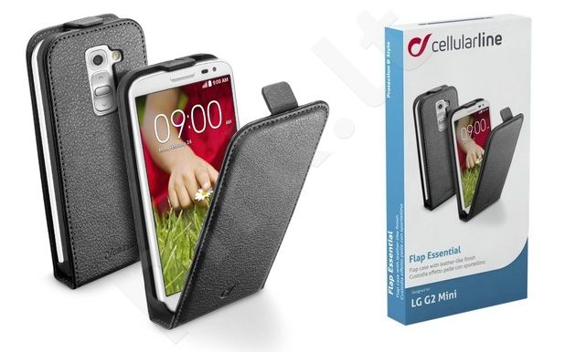 LG G2 mini dėklas FLAP ESSEN Cellular juodas