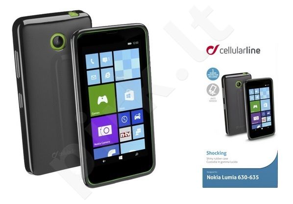Nokia 630 Lumia dėklas SHOCKING Cellular juodas