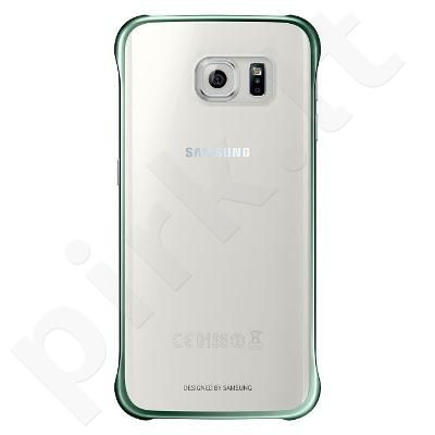 Samsung Galaxy S6 EDGE skaidrus dėklas žalias
