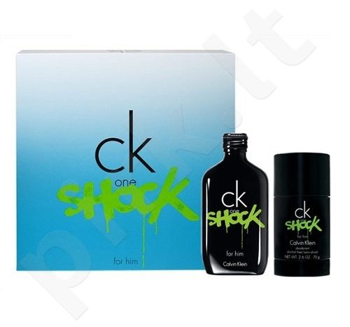 Calvin Klein Shock, CK One, rinkinys tualetinis vanduo vyrams, (EDT 200ml + 75ml pieštukinis dezodorantas)