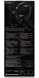 SENNHEISER PX 100-II Juodos atviro tipo ausinės - Pirk.lt parduotuvė