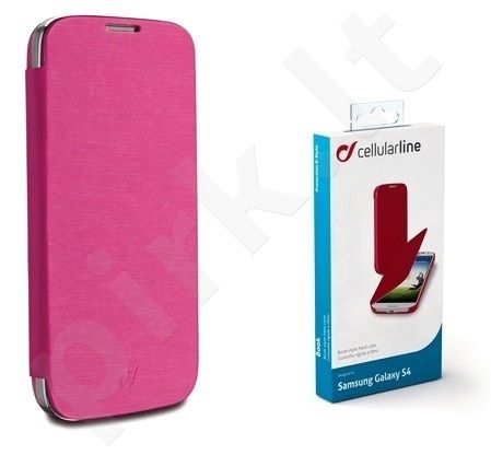 Samsung Galaxy S4 dėklas FLIP BOOK Cellular rožinis