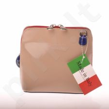 MADE IN ITALY Postino 019 rusva  itališka rankinė iš natūralios odos