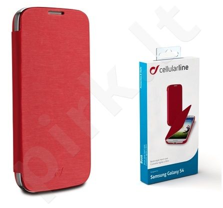 Samsung Galaxy S4 dėklas FLIP BOOK Cellular raudonas