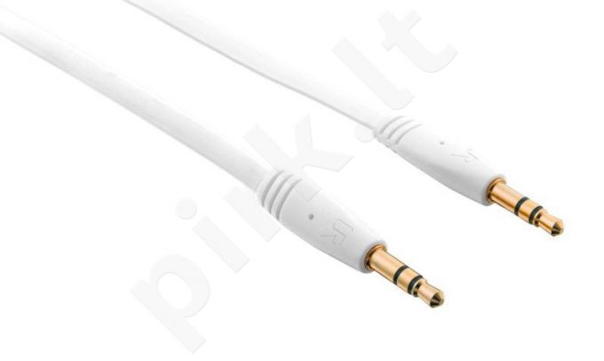 Flat Audio Cable 1m - white