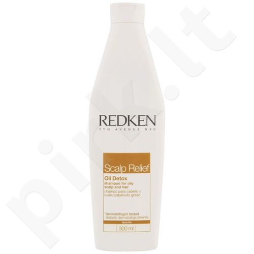 Redken Scalp Relief, Oil Detox Shampoo, šampūnas moterims, 300ml