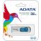 Atmintukas Adata Classic C008 32GB, Ištraukiamas, Baltai mėlynas