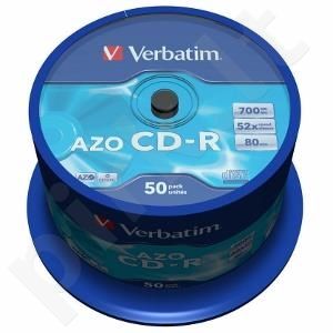 CD-R Verbatim [ cake box 50 | 700MB | 52x | Crystal | DataLife+ AZO ]