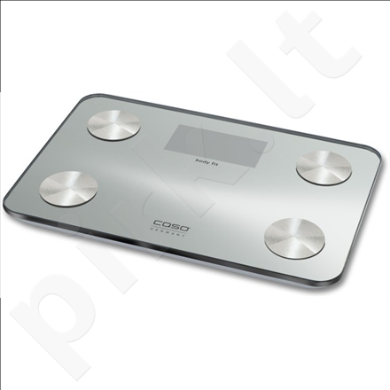 Caso Body Fit Scales, Weight: max 150 kg, BMI Index, 10 person memory, Large digital display, Auto off, Foot sensor