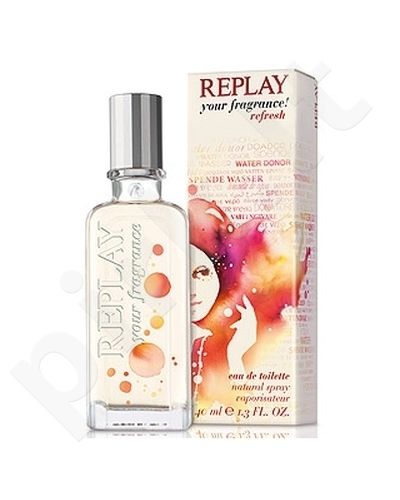 Replay Your fragrance! Refresh For Her, tualetinis vanduo moterims, 40ml, (Testeris)