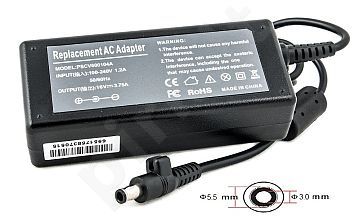 Notebook power supply SAMSUNG 60W: 16V, 3.75A