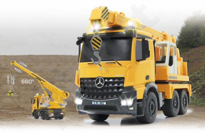 Radio bangomis valdomas Jamara Germany Autokraana Mercedes Liebherr 1:20 2,4