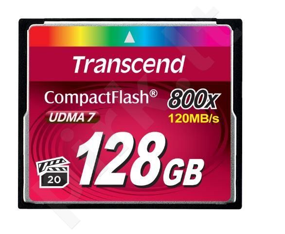 Atminties kortelė Transcend CF 128GB, Sparta 800x