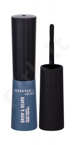 Rimmel London For Men, Brow & Beard, kompaktinė pudra vyrams, 0,7g, (004 Soft Black)