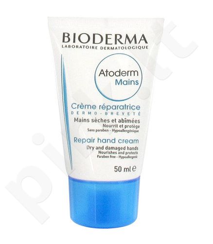 BIODERMA Atoderm, Repair Hand Cream, rankų kremas moterims, 50ml