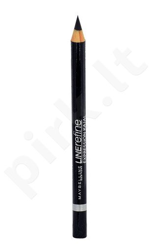 Maybelline Line Refine, Expression Kajal, akių kontūrų pieštukas moterims, 4g, (33 Black)