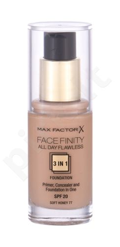 Max Factor Facefinity, 3 in 1, makiažo pagrindas moterims, 30ml, (77 Soft Honey)