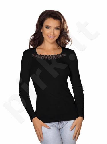 Babell medvilniniai marškinėliai LINDA (juodos spalvos)